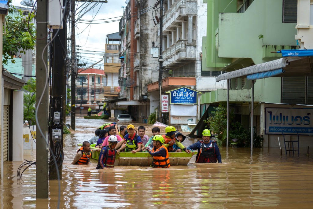 泰北清邁與清萊府遭遇30年最嚴重水災，民眾生活受重創