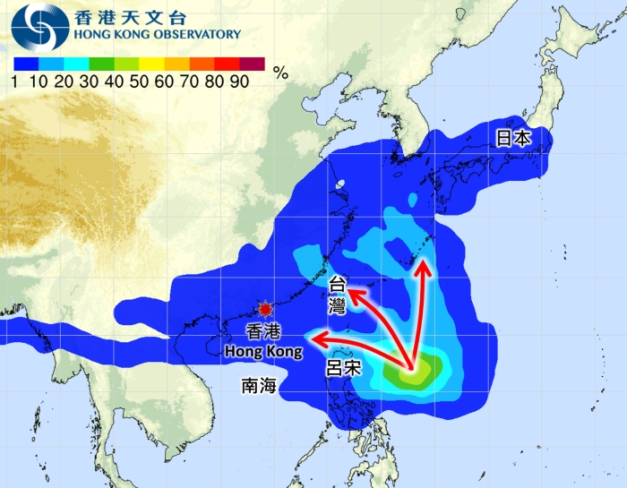 中秋節的天氣展望與熱帶氣旋隱憂