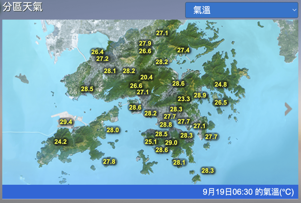 熱帶風暴影響廣東沿岸氣候變化